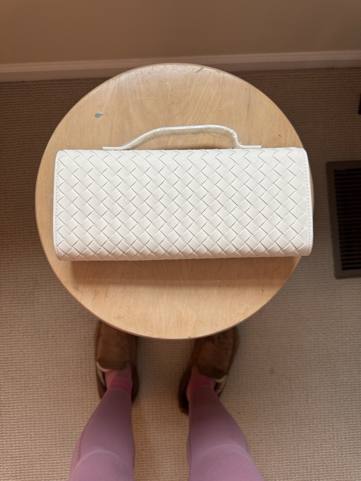Few Moda East West White Clutch
