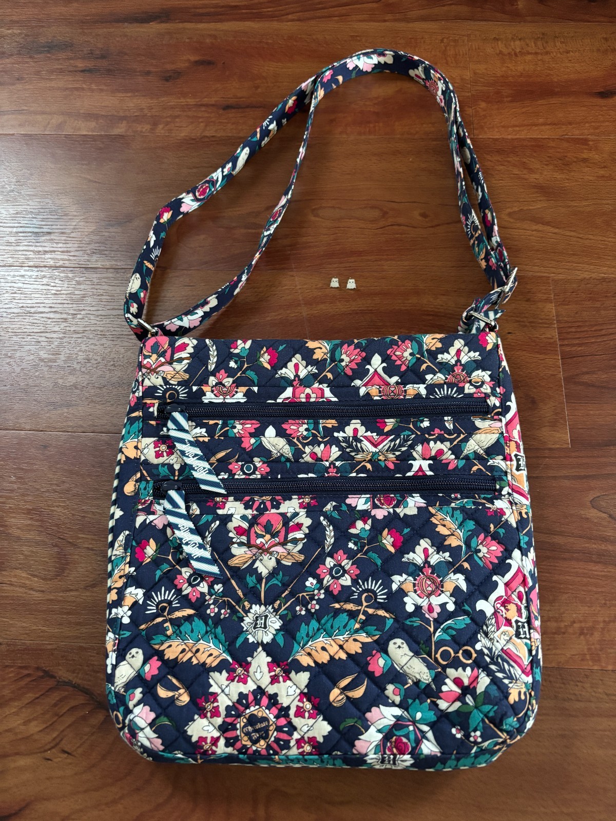 Harry Potter Vera Bradley Owl Crossbody with matching earrings