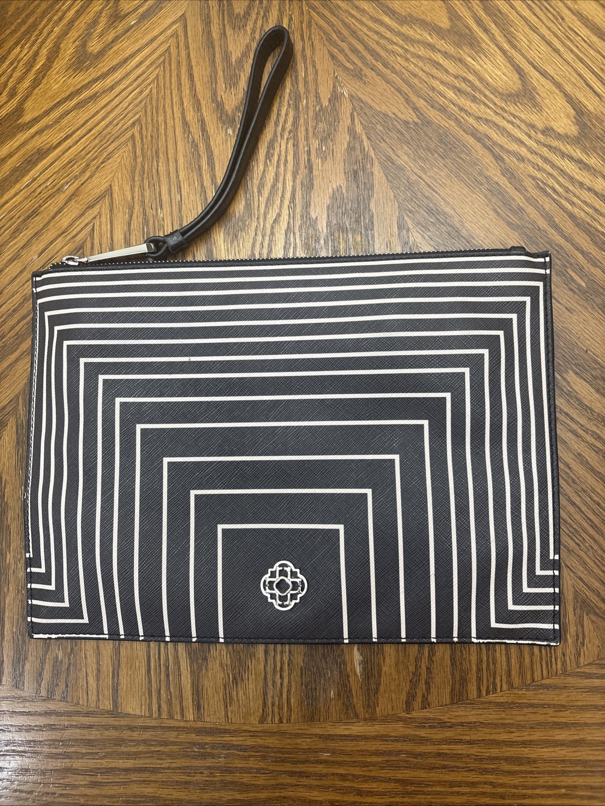 RAFE CELIA CLUTCH BAG BLACK/WHITE 8.5in#12in