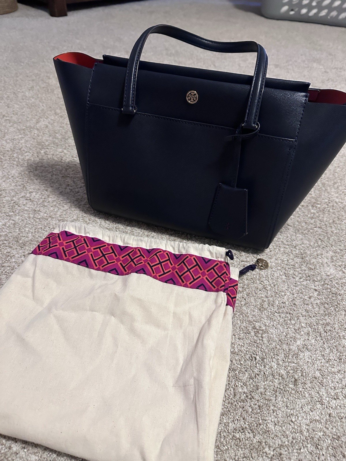Tory Burch Navy Blue Tote