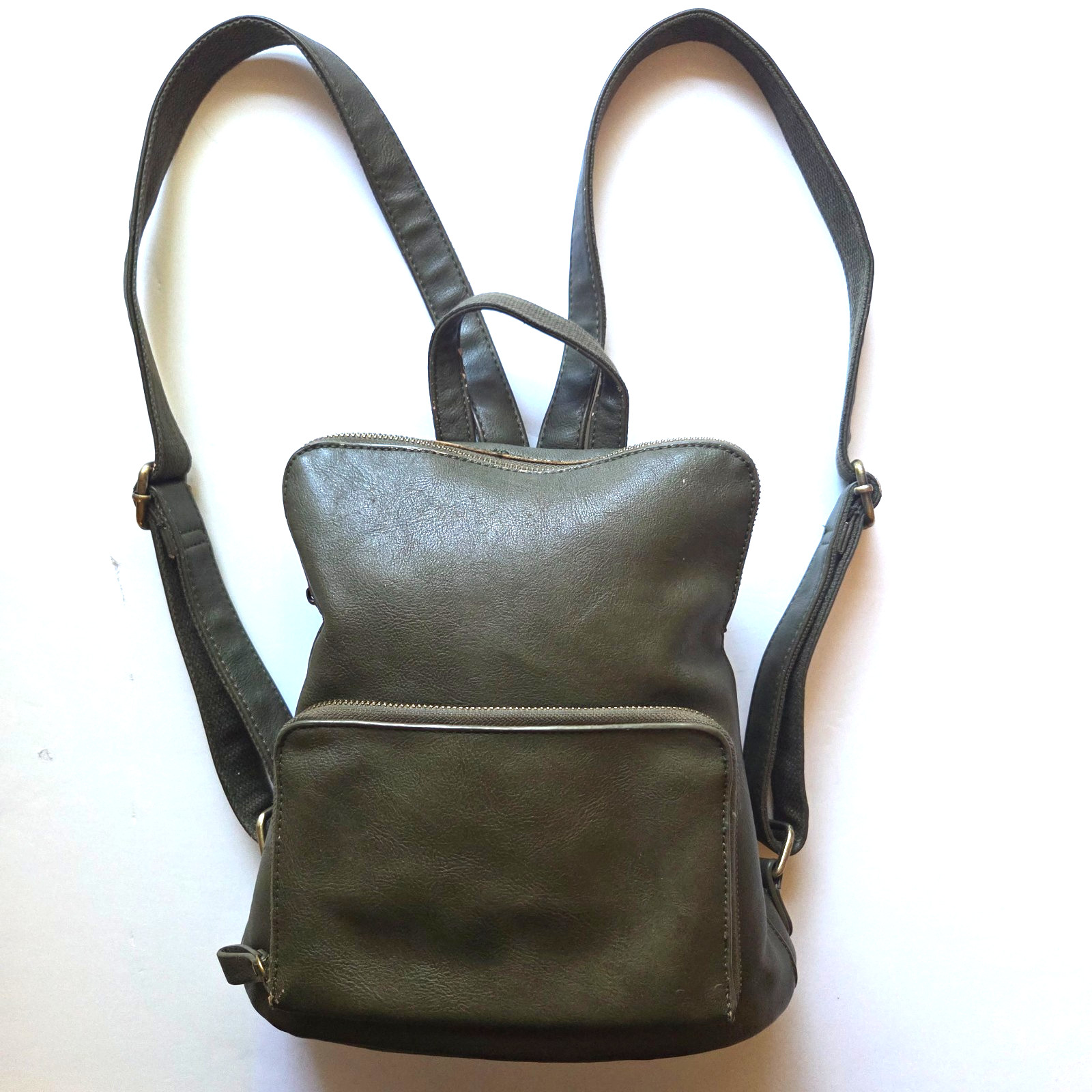 Joy Susan Backpack Olive Green Travel Everyday Bag