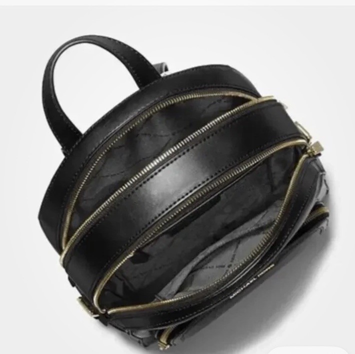 Michael Kors Leather Bag Jaycee MD ZIP PKT Backpack NEW