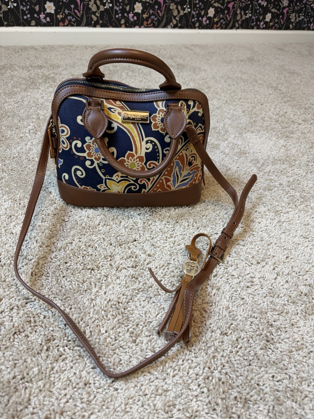 Spartina 449 Bowler Satchel- Elfrida NWOT Shoulder Bag
