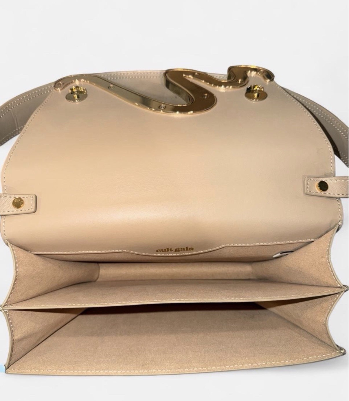 Cult Gaia Livi Shoulder Bag in Sand Dollar