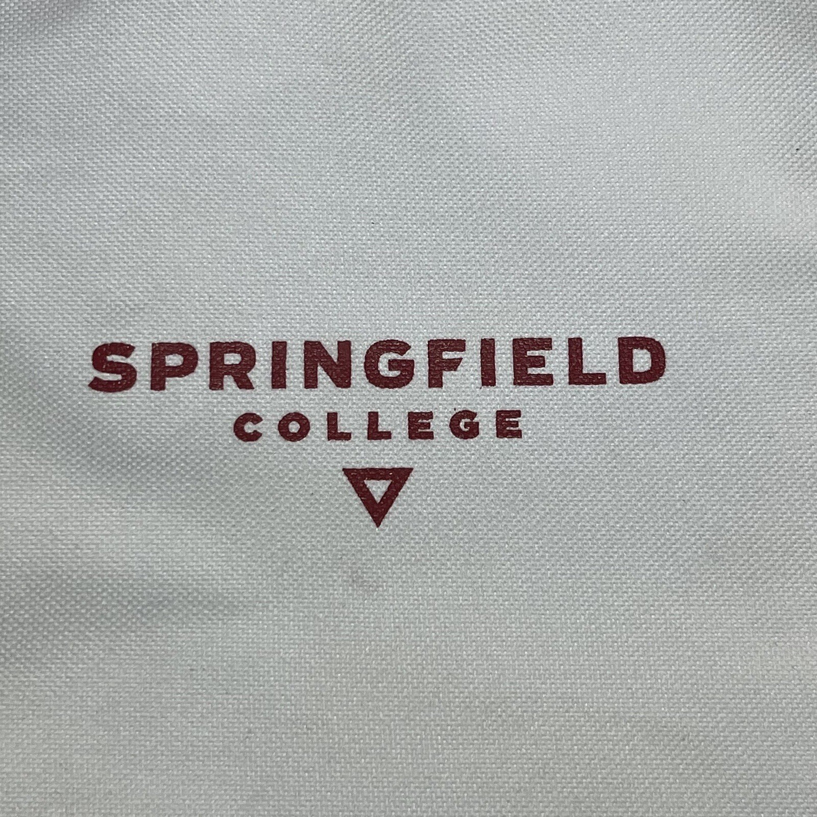 Springfield College Canvas Tote Bag Medium White Red Beach School