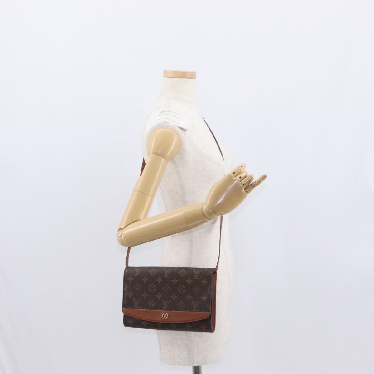LOUIS VUITTON Monogram Bordeaux 24 Shoulder Bag M51798 LV Auth ep12732