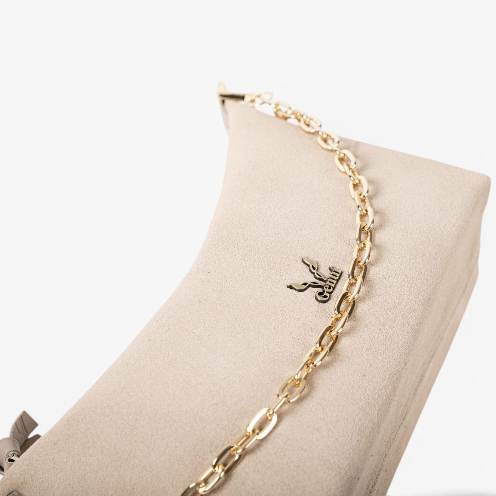 Women’s Leather Shoulder Bag Crossbody Gold Chain Small Made in Greece
