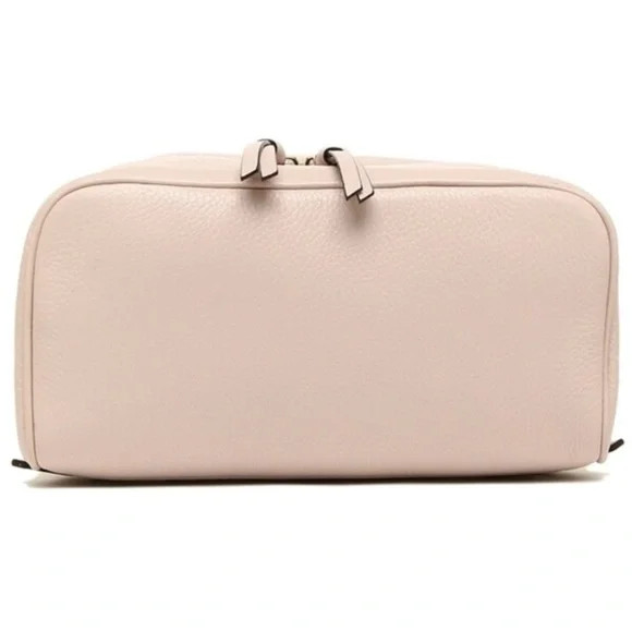 Michael Kors Rhea Zip Medium Leather Backpack – Soft Pink