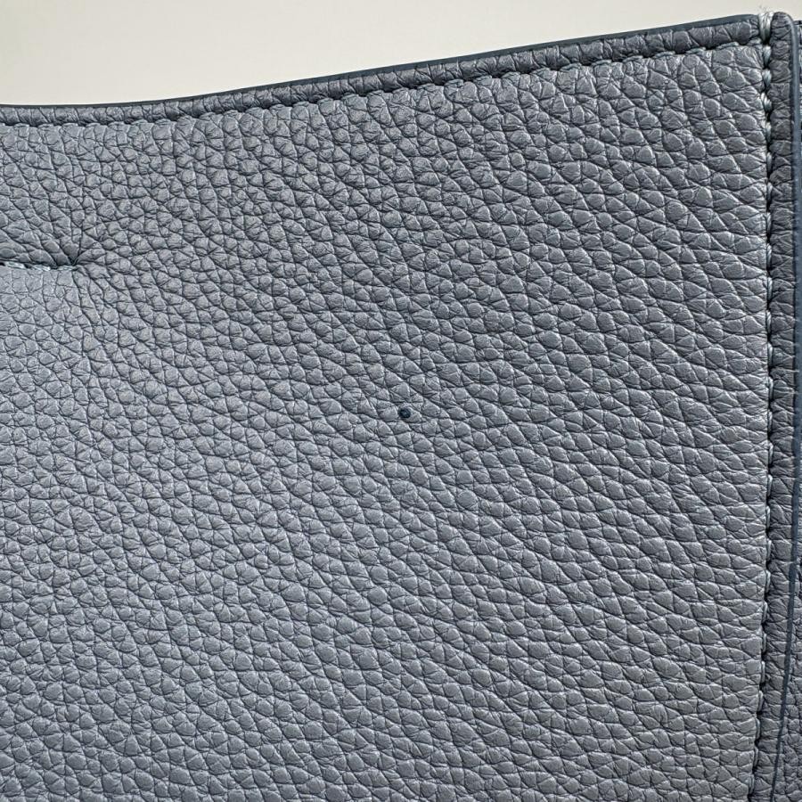 Celine Sangle Bucket Small Leather Blue Handbag #BS875