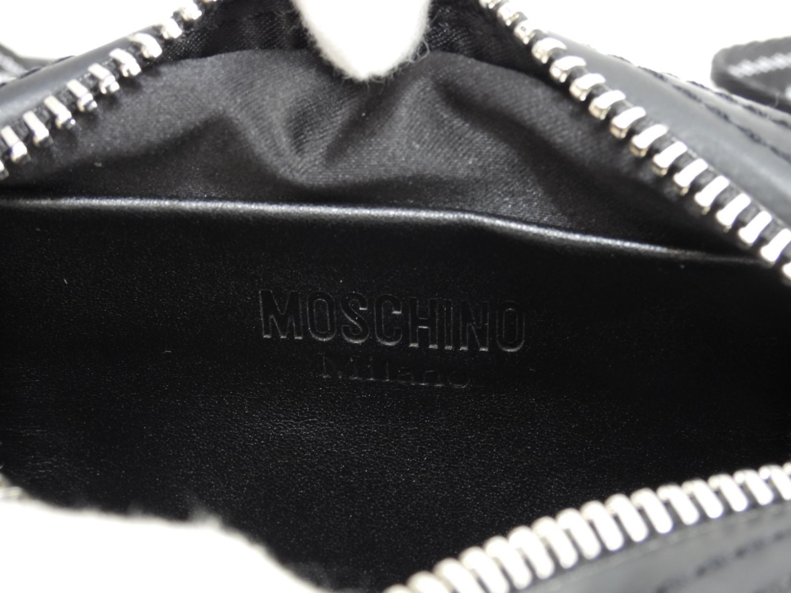 Moschino belt bag nylon black body bag 7*4.1*2.1 inch