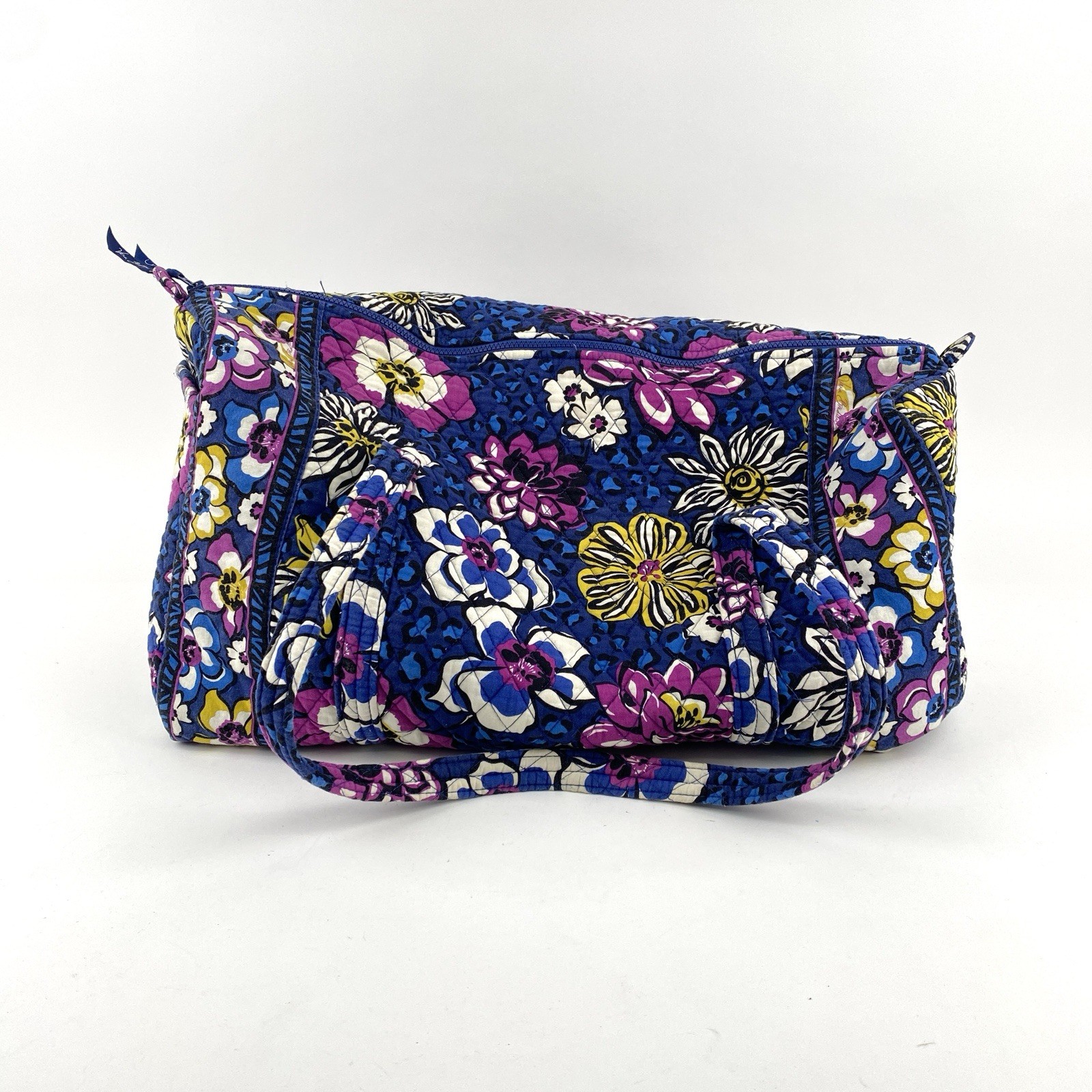 Vera Bradley African Violet Large Duffel Weekender Bag 12″T x 21″L x 12″D
