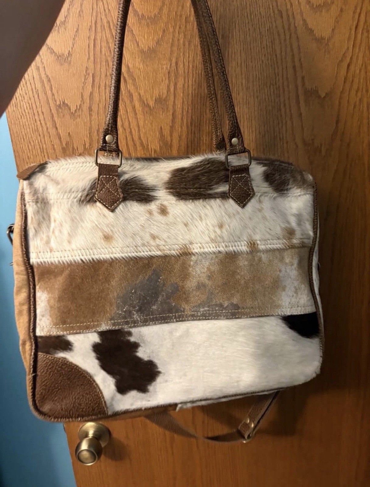 Myra Cowhide Leather Laptop Bag
