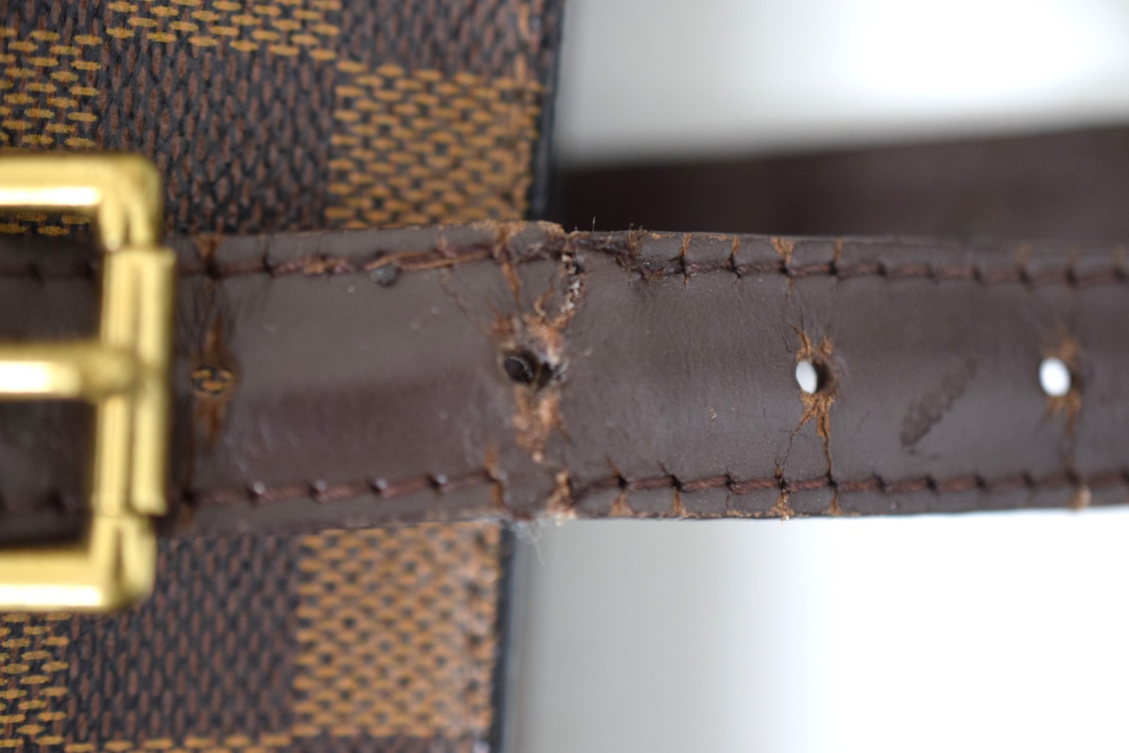 Auth Louis Vuitton Chelsea Shoulder Bag Damier Ebene Canvas N51119 LV 47698