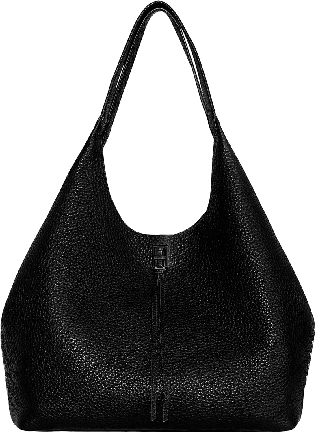 Darren Women’s Black Leather Shoulder Bag – Chic & Versatile Handbag