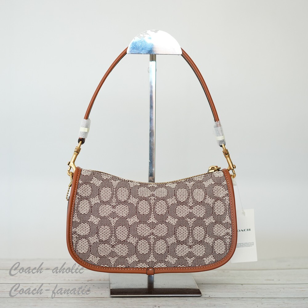 NWT CA121 Coach X Tom Wesselmann Swinger Bag In Signature Textile Jacquard