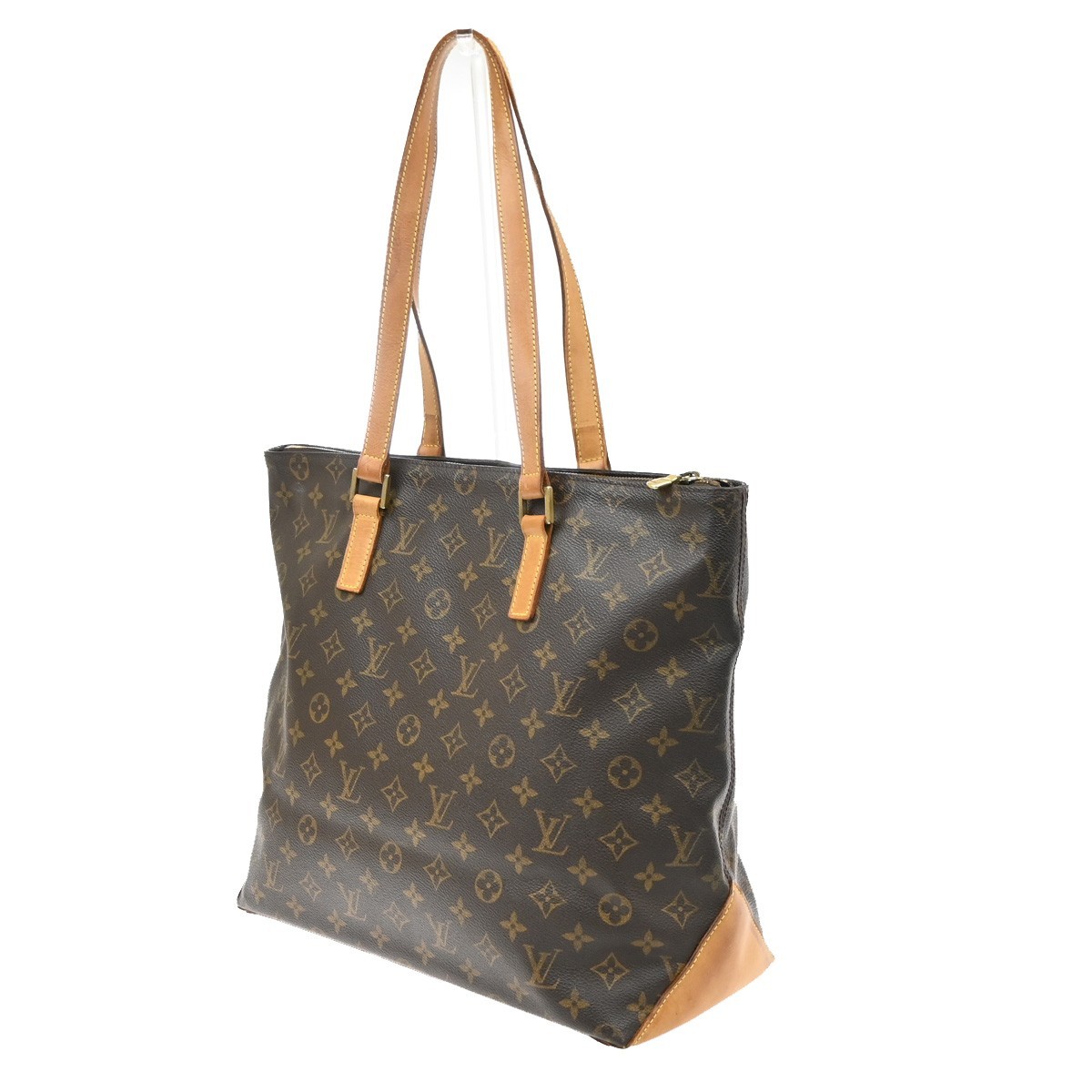 LOUIS VUITTON Cabas Mezzo Shoulder Bag Monogram Leather Brown M51151 70SA174