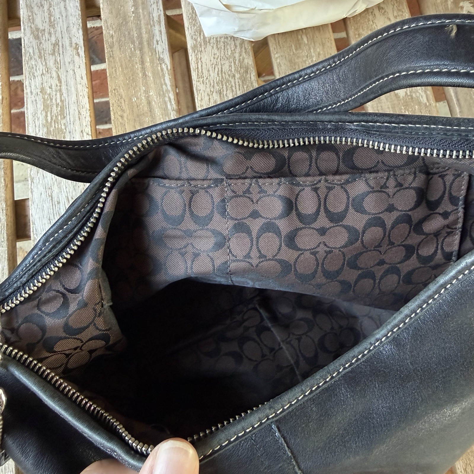 Vintage Coach Black 9219 Y2K Ergo Hobo Bag