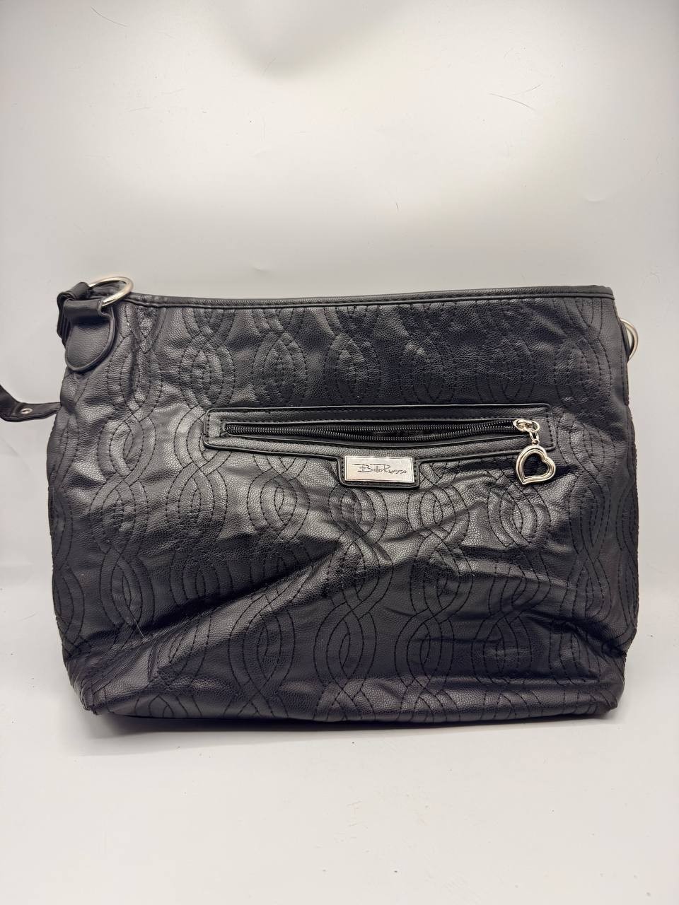 Bella Russo Black Faux Leather Hand Bag