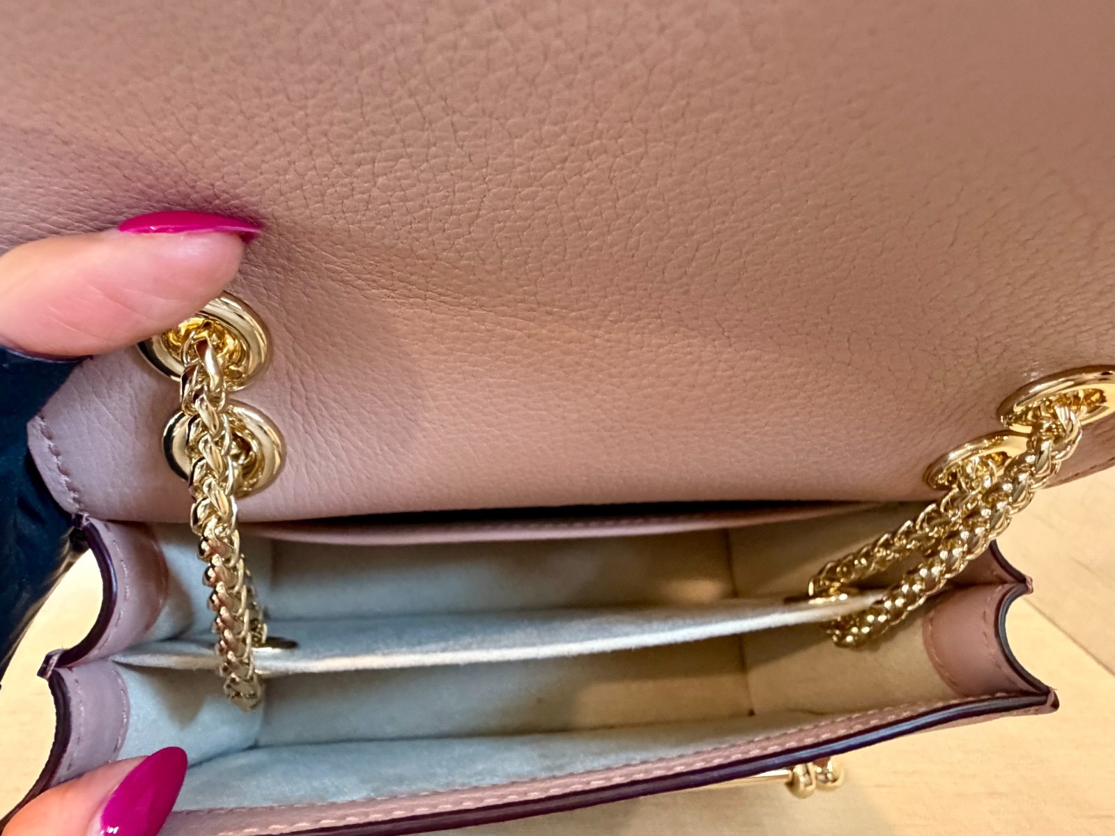 Strathberry East West Mini Shoulder Bag Blush Rose