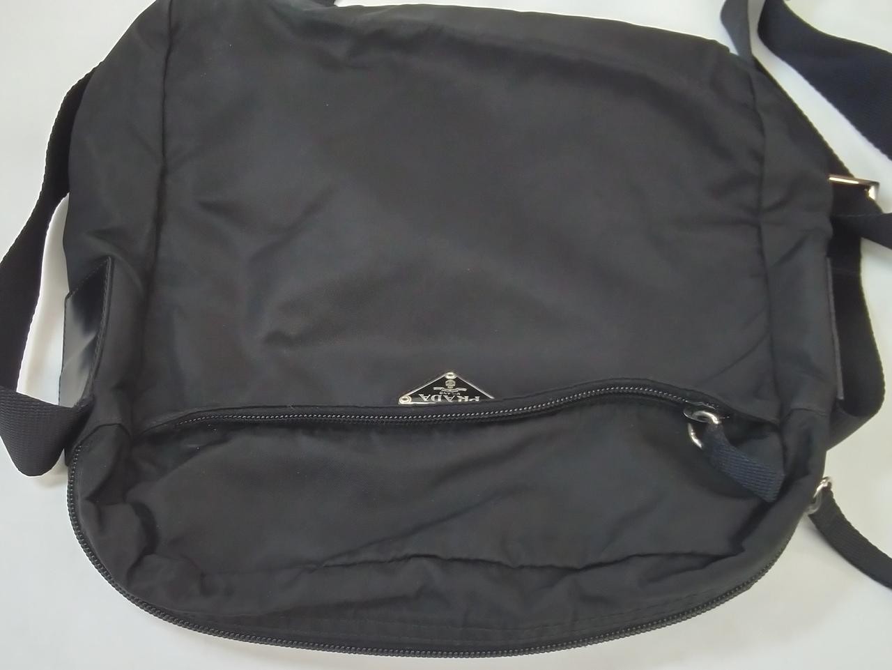 PRADA Black Nylon Shoulder Bag 10.6 inches