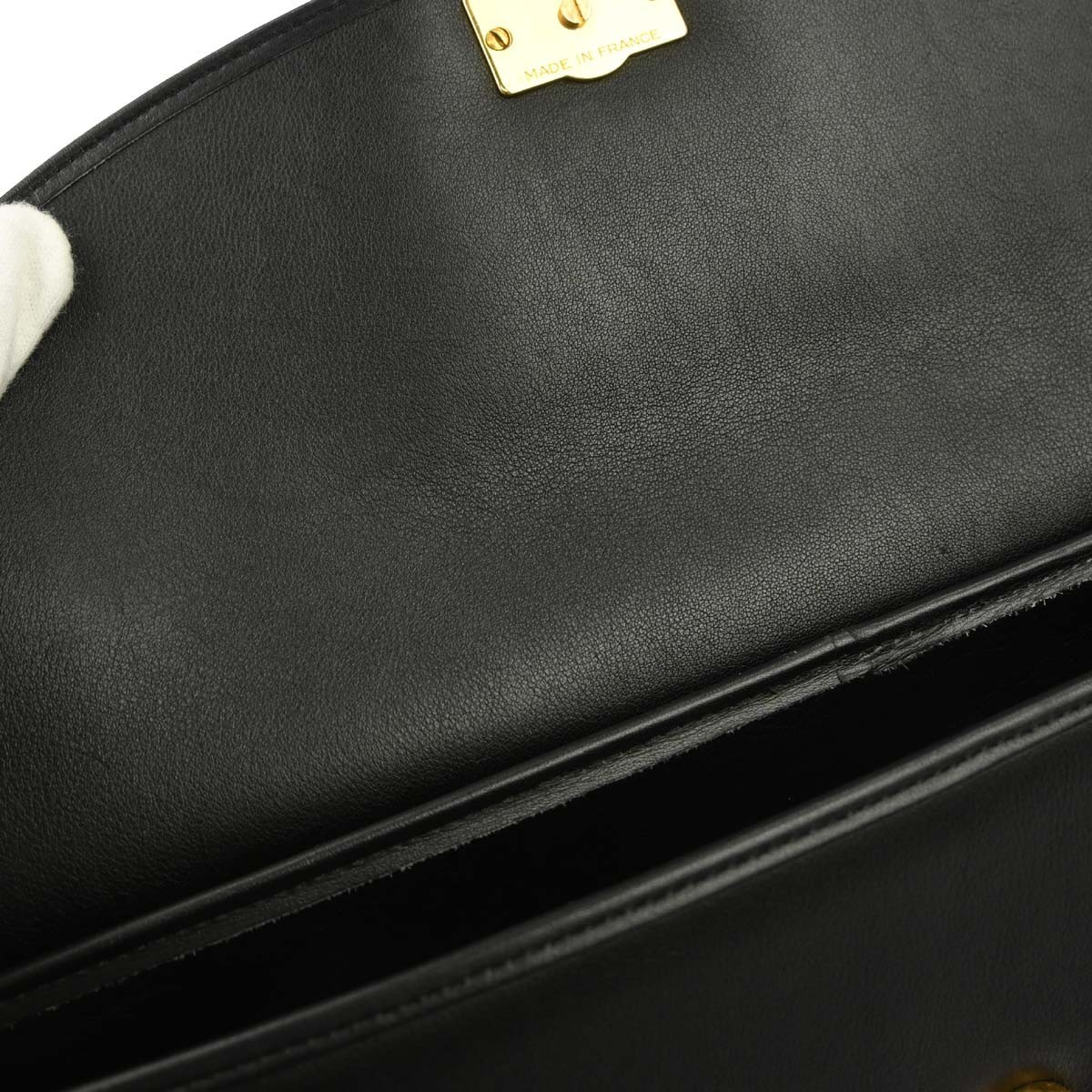 Yves Saint Laurent Black Leather Shoulder Bag 187243