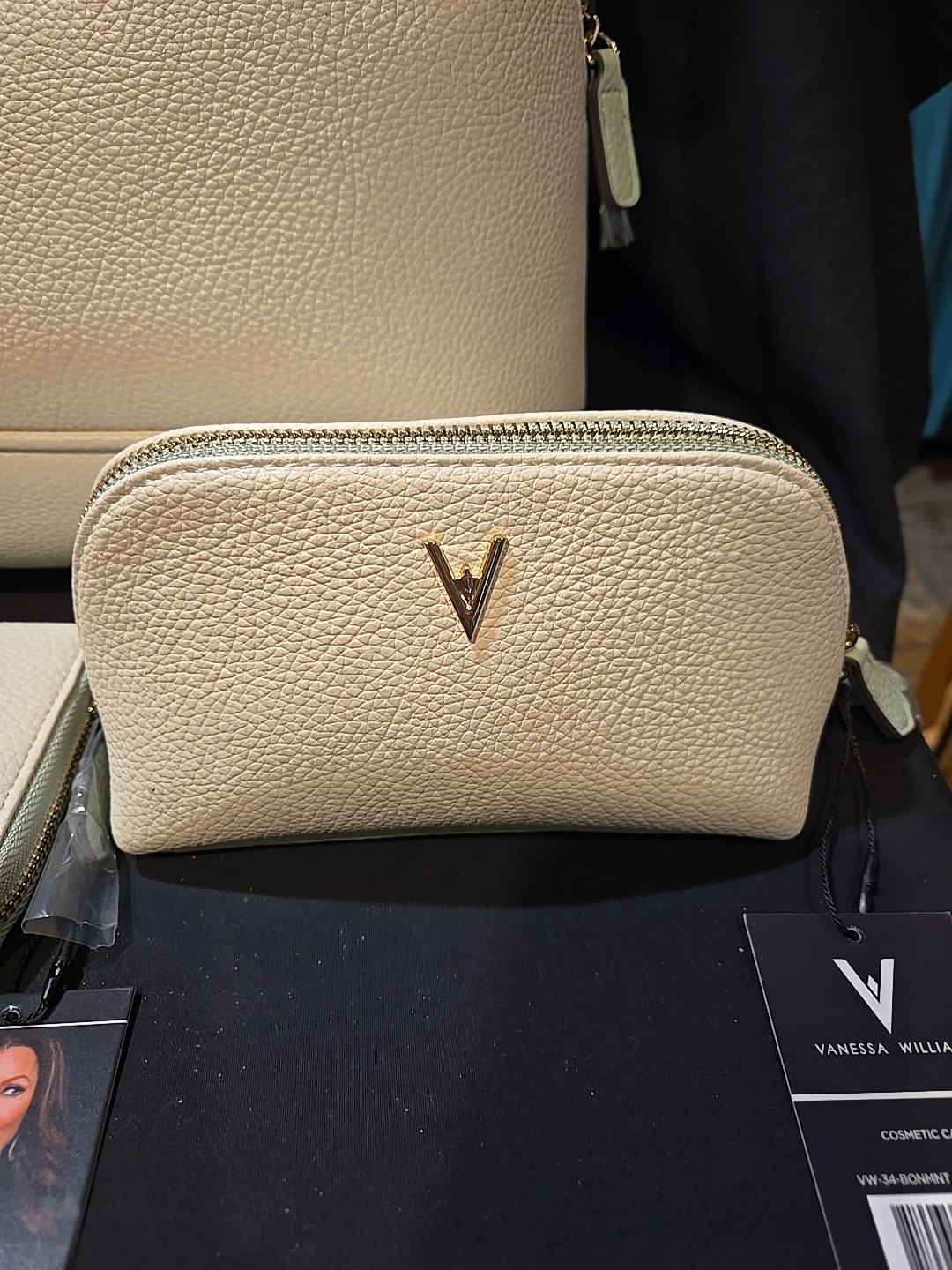Vanessa Williams Mini Backpack w/Matching Wallet & Cosmetic Case – NEW WITH TAGS