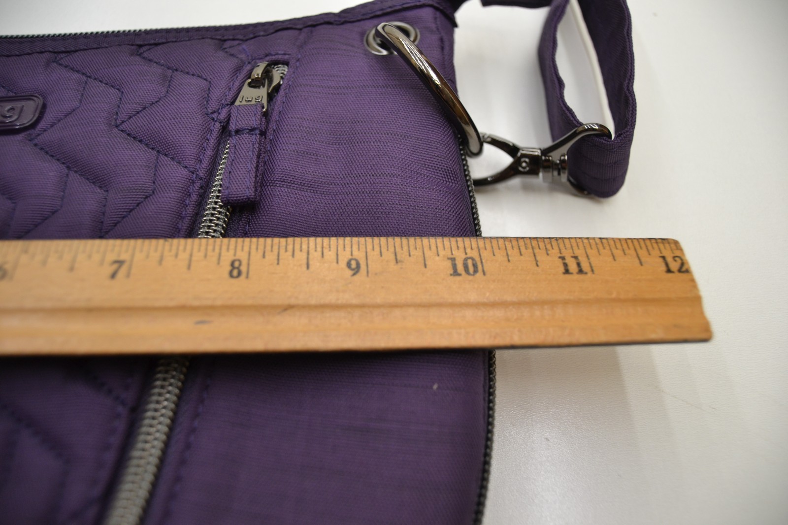 LUG Swivel Convertible Crossbody Bag Handbag Purple RFID Adjustable Strap NWOT