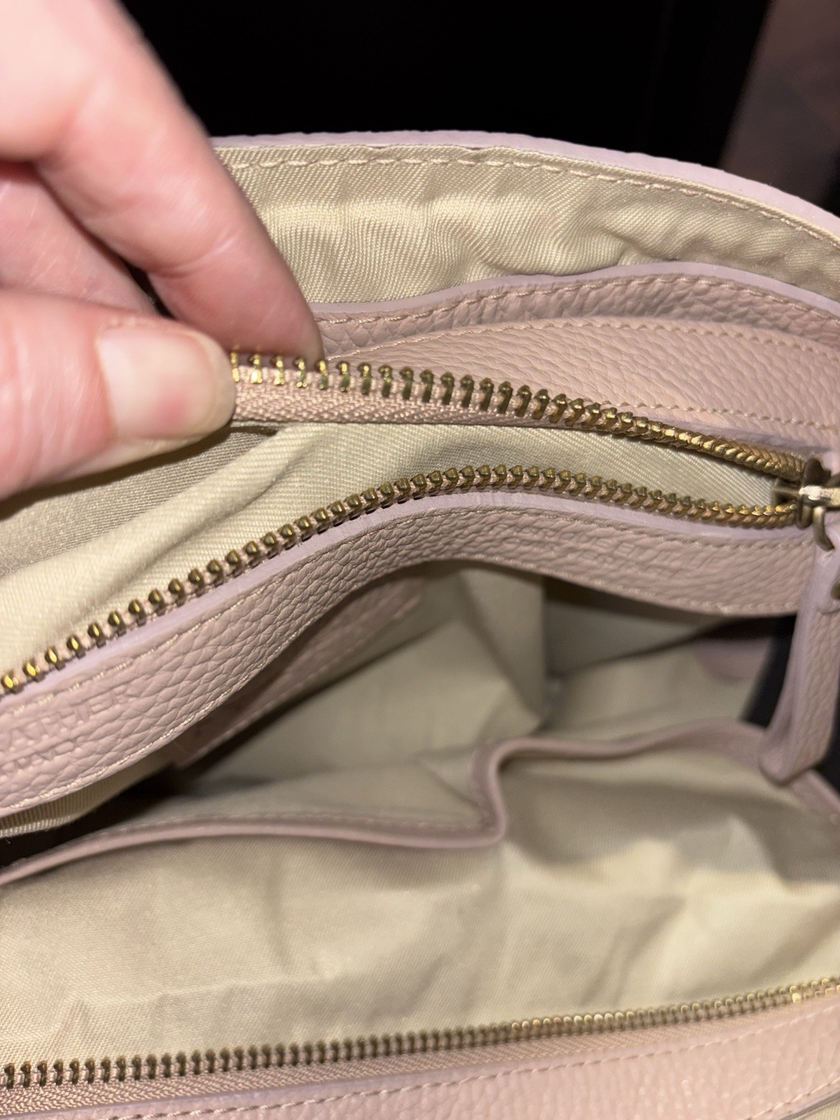 IO Pelle Italia Skull Embossed Leather Slouch Hobo Mousse Taupe TikTok Viral Bag
