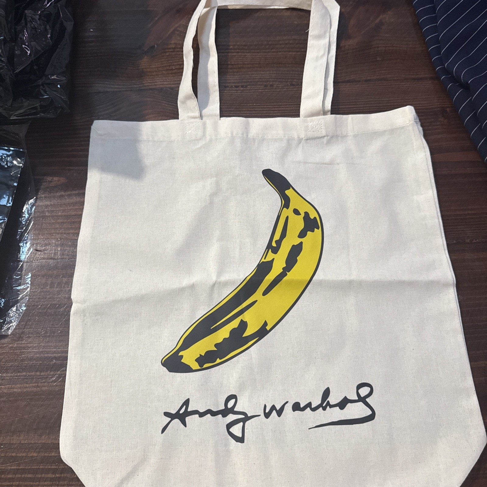 Andy Warhol Tote Bag Tote Pop Art Banana Screen Print Velvet Underground
