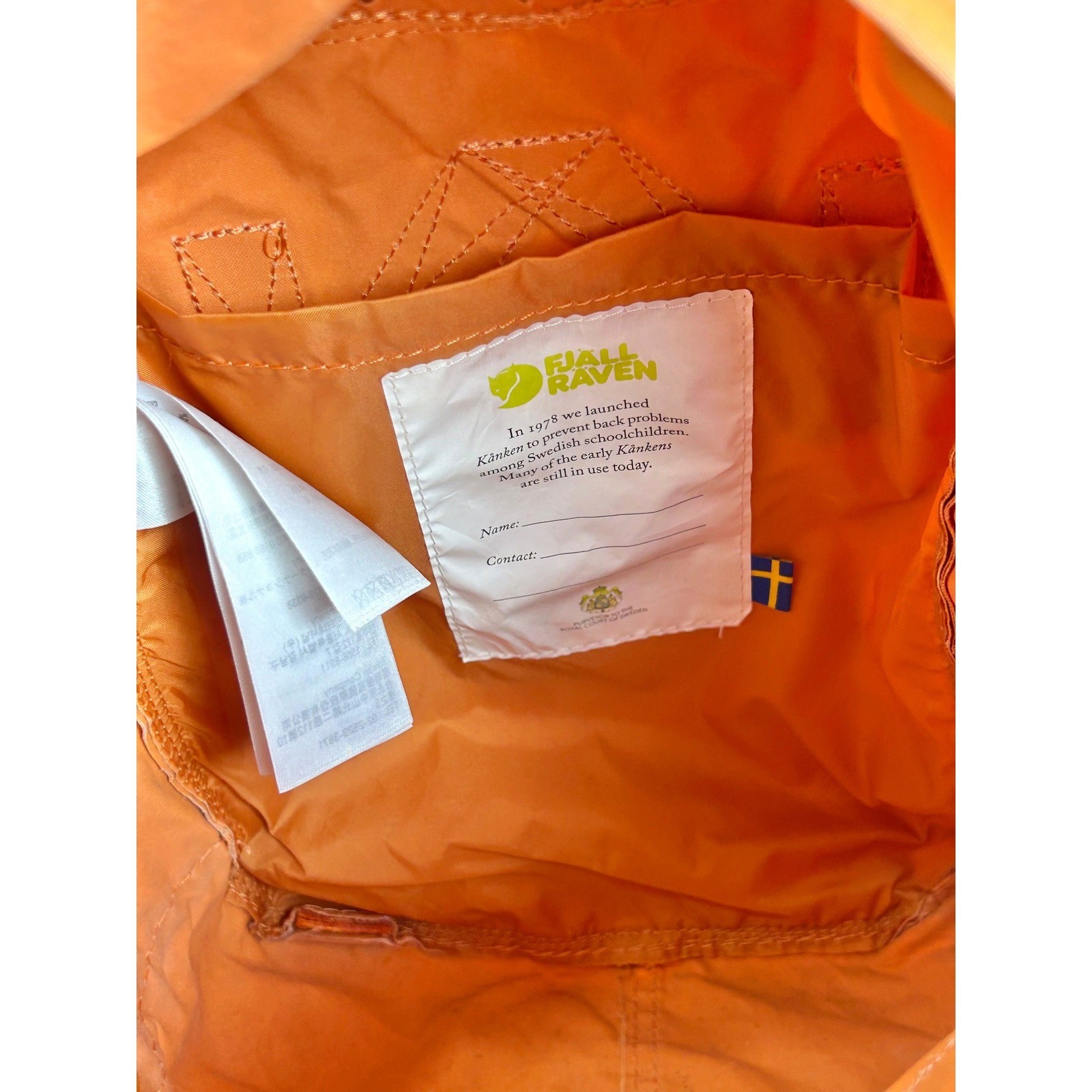 Fjallraven Kanken Mini Backpack Burnt Orange 23561 Vinylon F Small Daypack