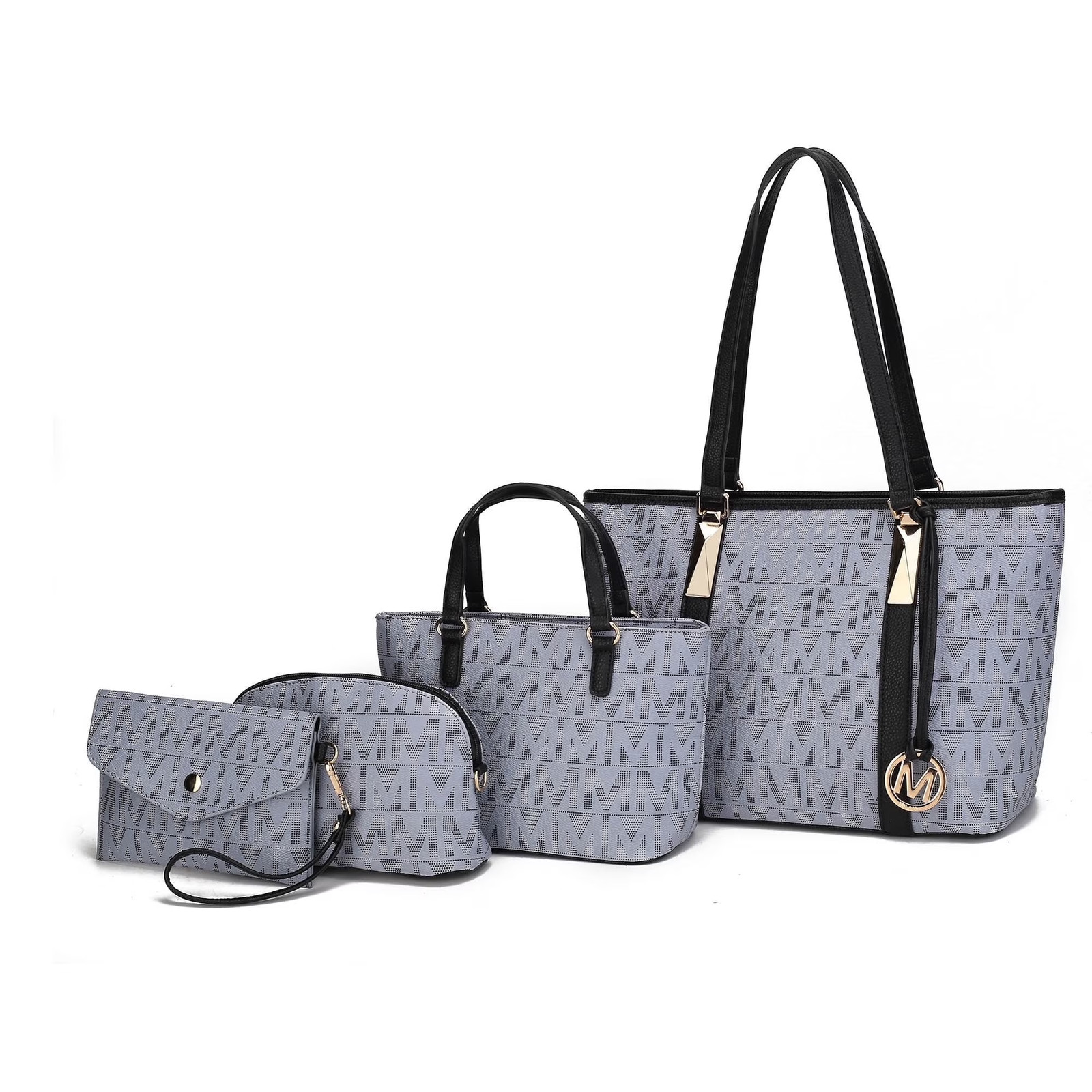 MKF Collection by Mia K. Marimar Women’S Tote Bag with Pouch and Wristlet, Signa