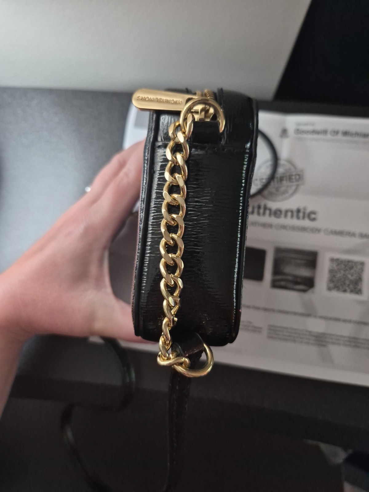 Michael Kors Patent Leather Camera Crossbody