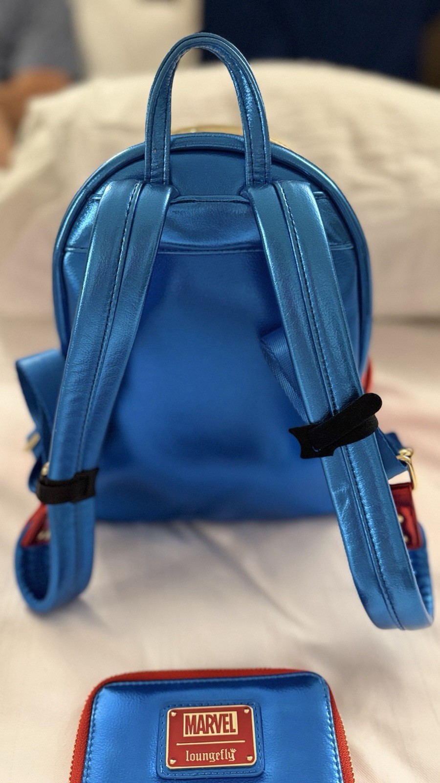 Disney Parks Marvel Loungefly Wonder woman Mini Backpack & Matching Wallet BNWOT