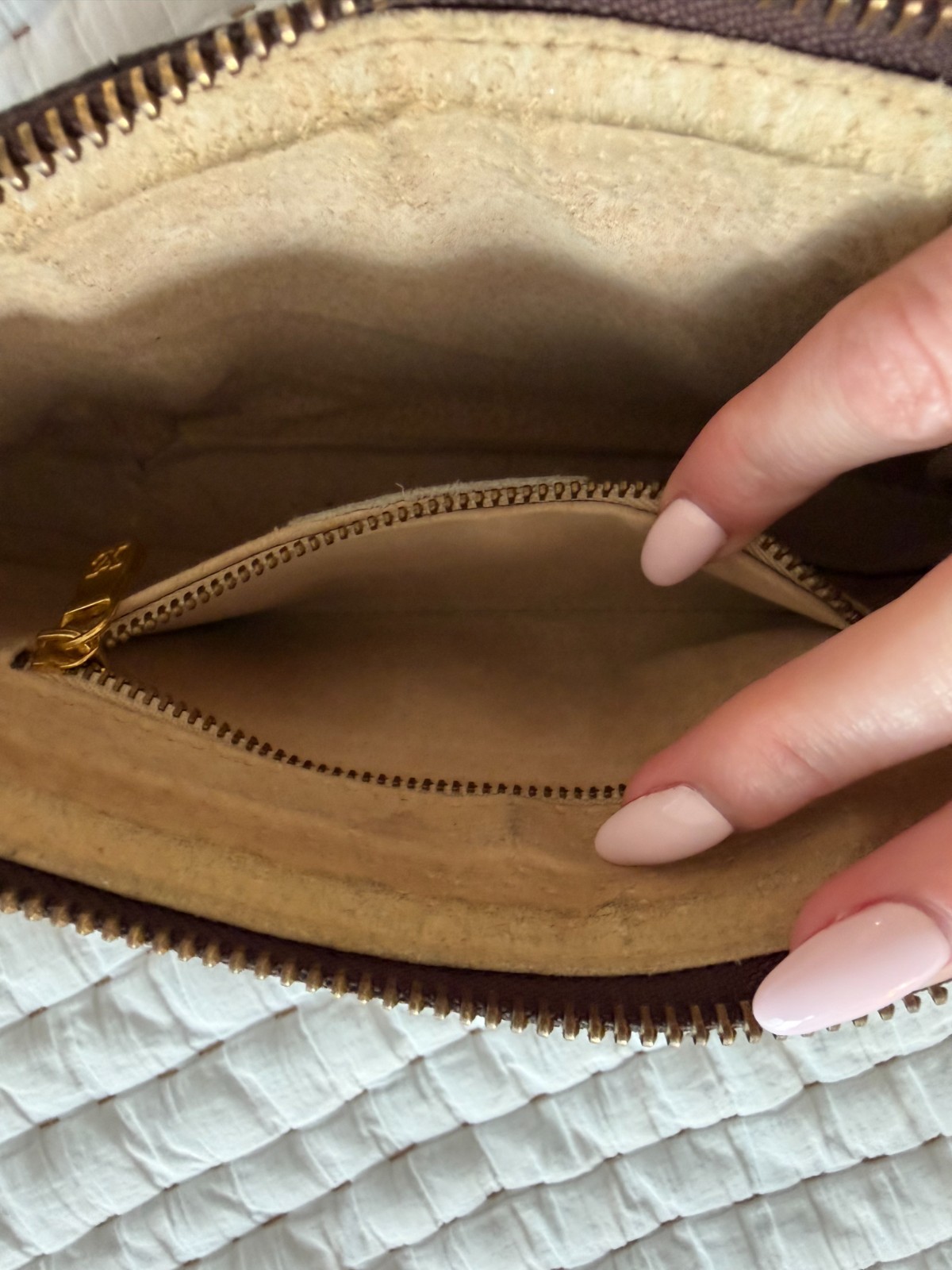 Louis Vuitton Vintage Monogram Pochette Accessoires Pouch Zipper Repair As Is