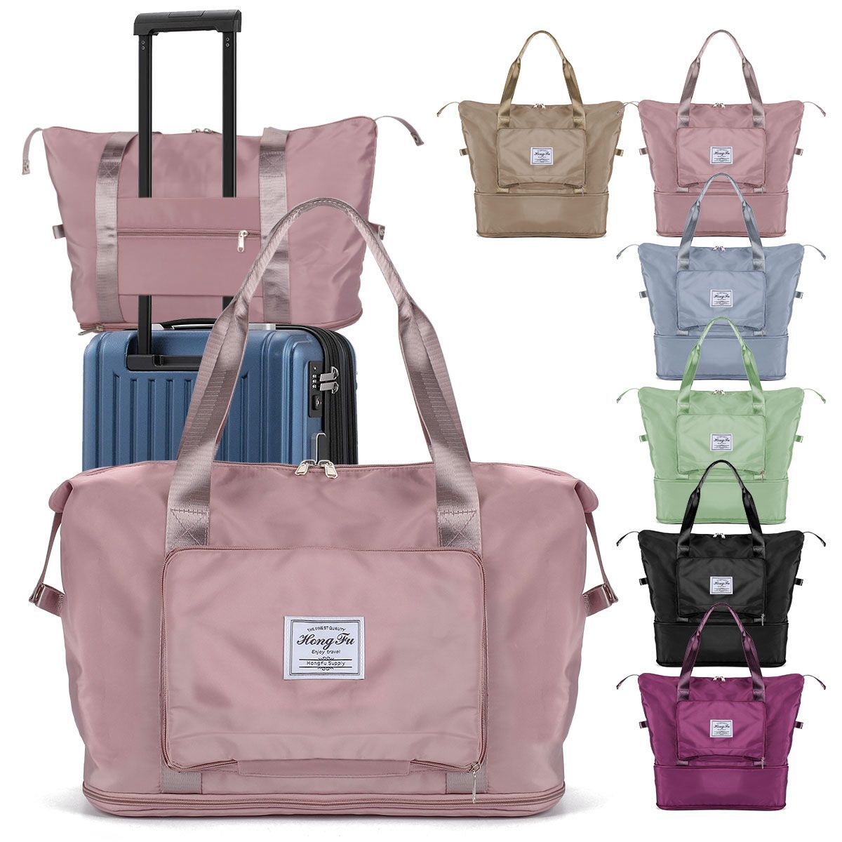 Travel Bag Large Capacity Folding Sports Bag Waterproof Women Storage Bag