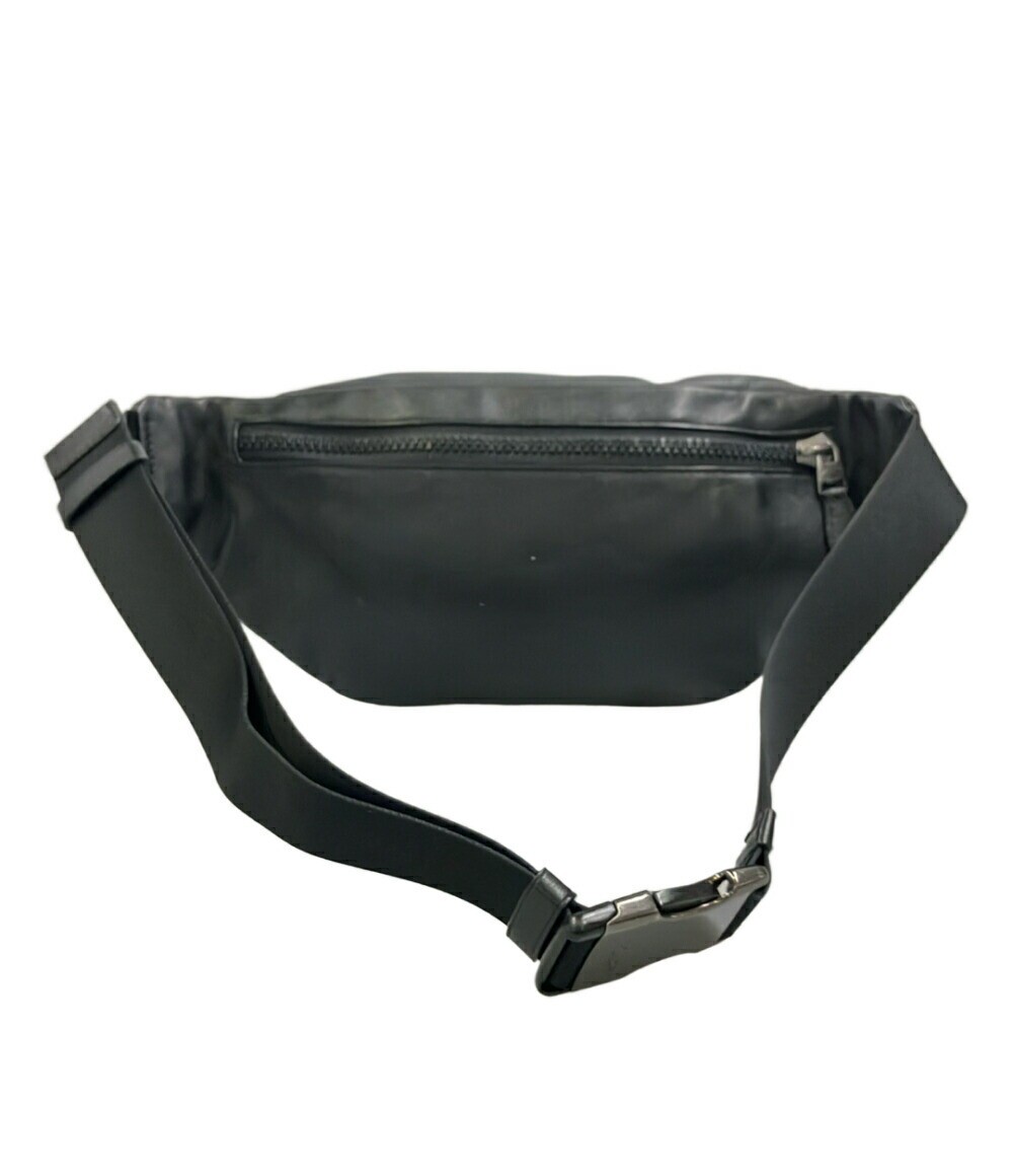 COACH C2716 Men’s Black Waist Bag Body Bag Zip Casual 15.7in 17cm 7cm