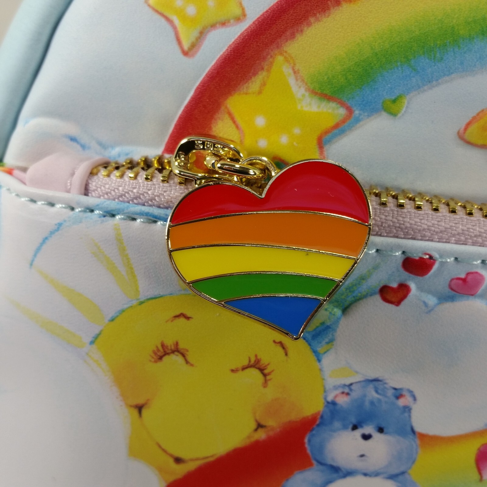 Loungefly Care Bears Cloud Party Group Glow In The Dark Mini Backpack Bag New