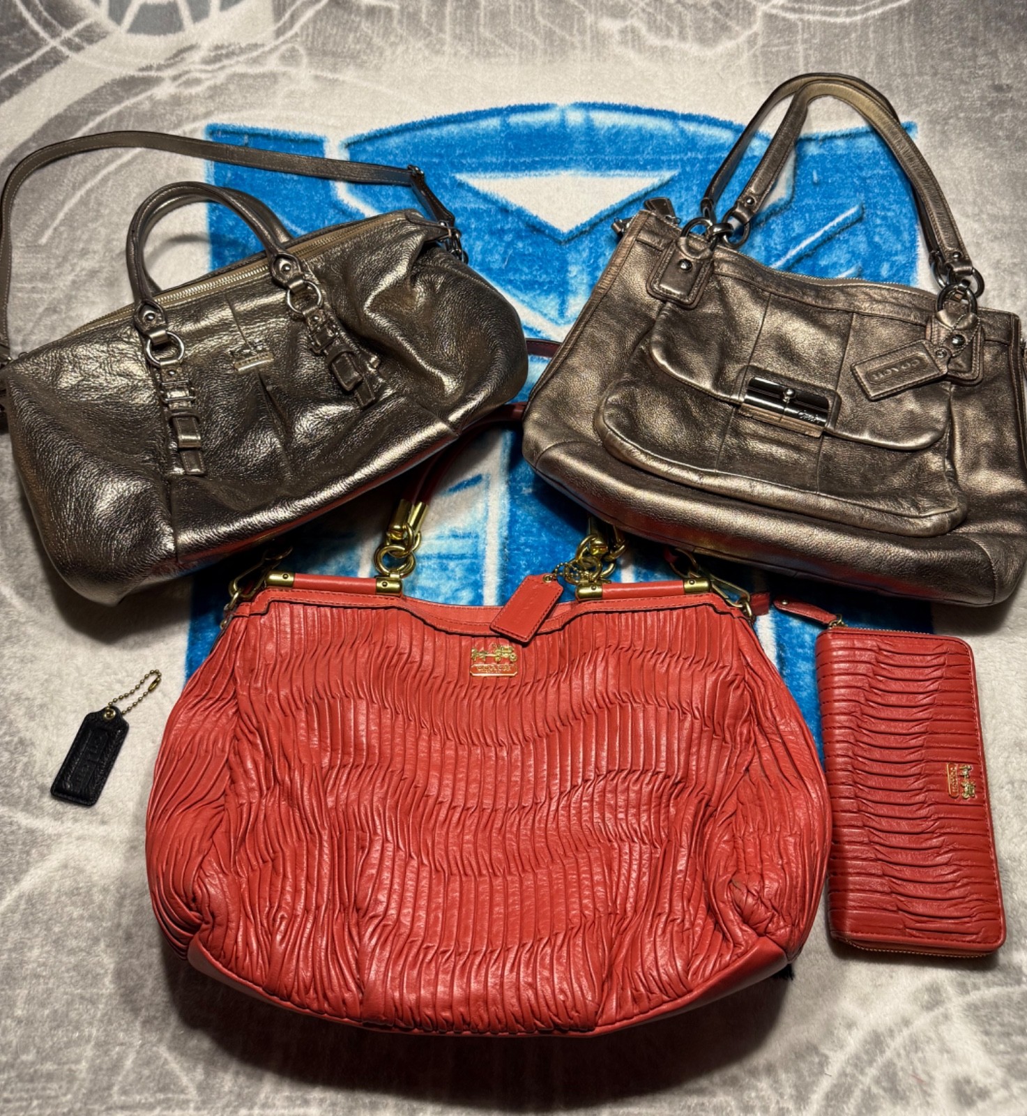 COACH 3 bag Lot with Wallet & Hangtag AUTHENTIC