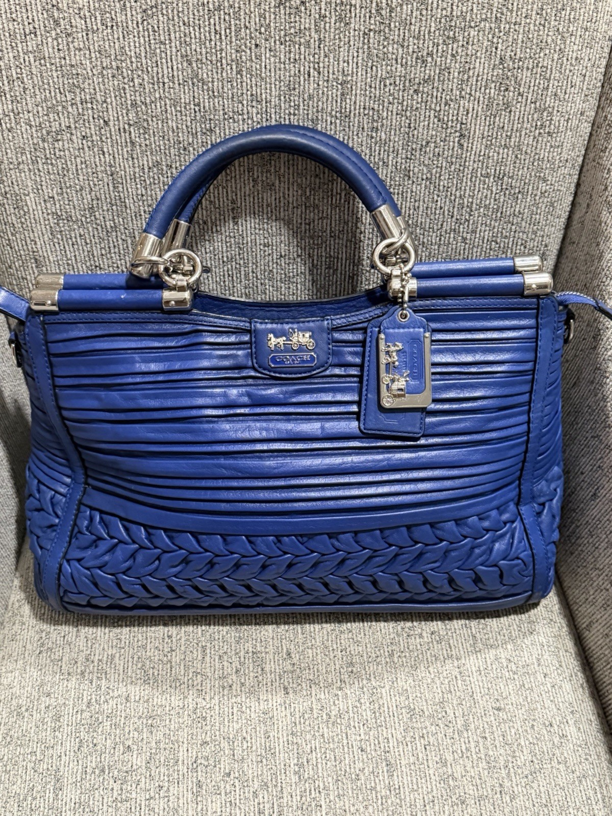 Coach Madison Caroline Ultramarine Pleated bag 19848