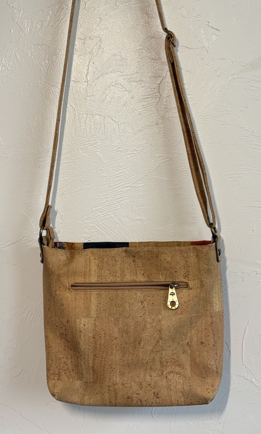 Montado Cork Patchwork Shoulder Crossbody Bag Portugal Boho Chic Coastal