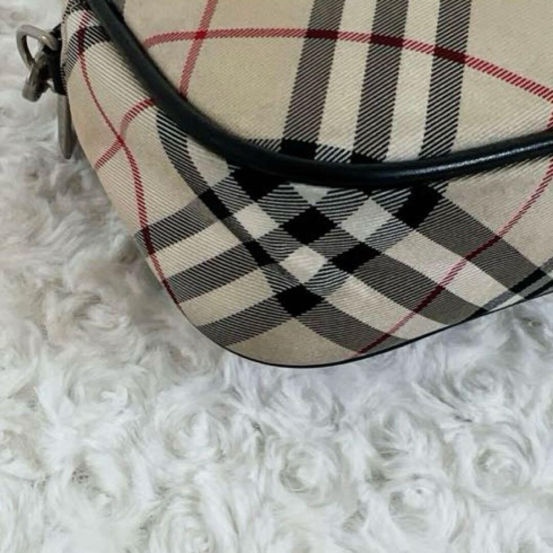 BURBERRY BLUE LABEL Shoulder Hand Bag Pouch Nova Check Vintage Auth From Japan