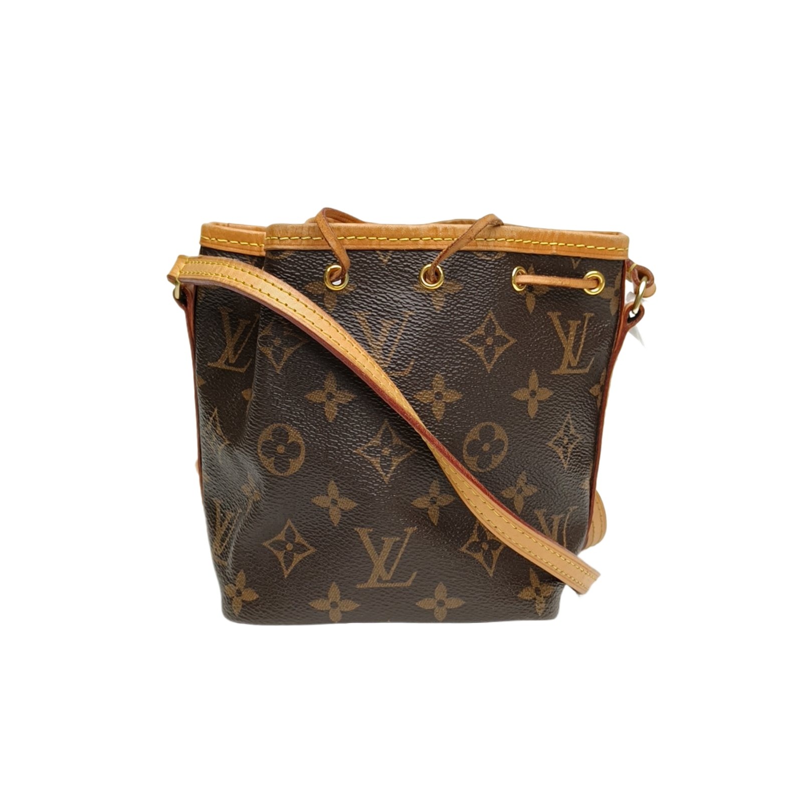 LOUIS VUITTON NOÉ Bucket Bag Nano 13cm Monogram PVC Shoulder Bag