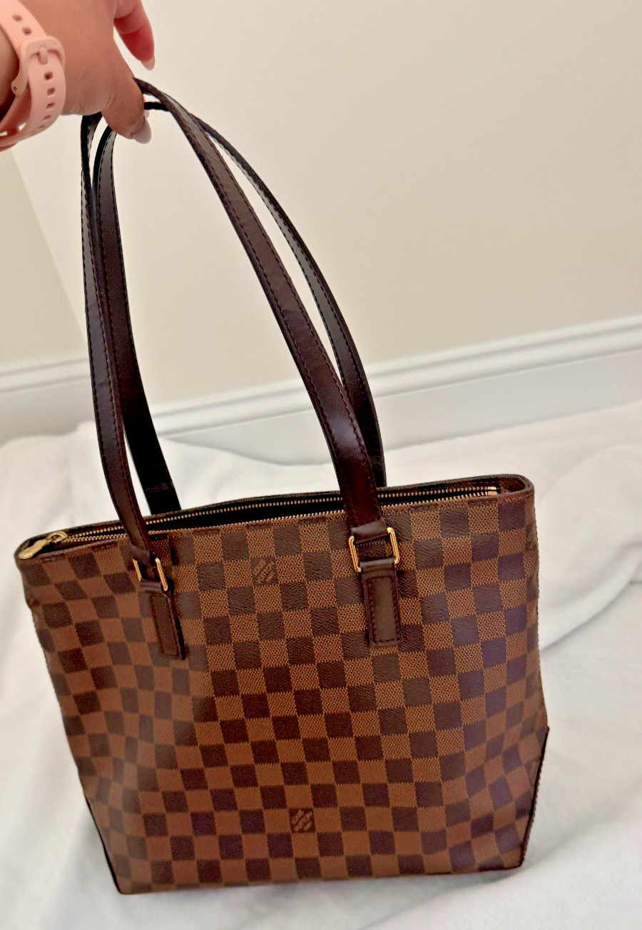 Rare Vintage Louis Vuitton Damier Ebene Canvas: VI1048: Manufactured in France