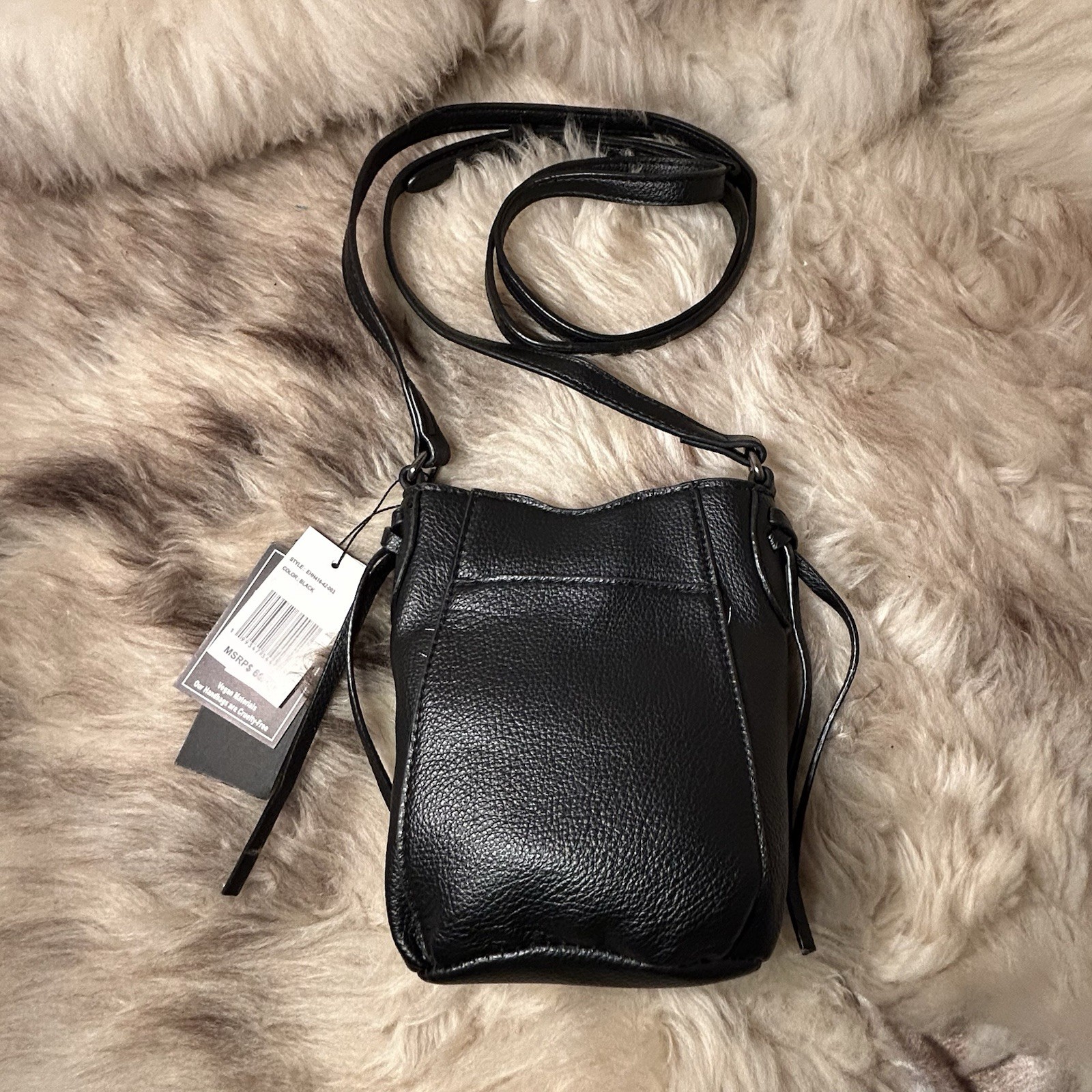NWT Ed Hardy Studded Mini Crossbody – Black – Sparkling Skull & Rose