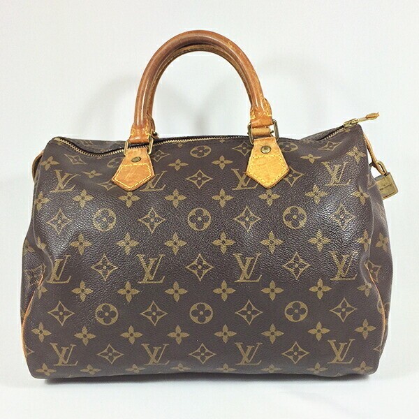LOUIS VUITTON Speedy 30 Monogram Canvas Brown M41526 Authentic From Japan