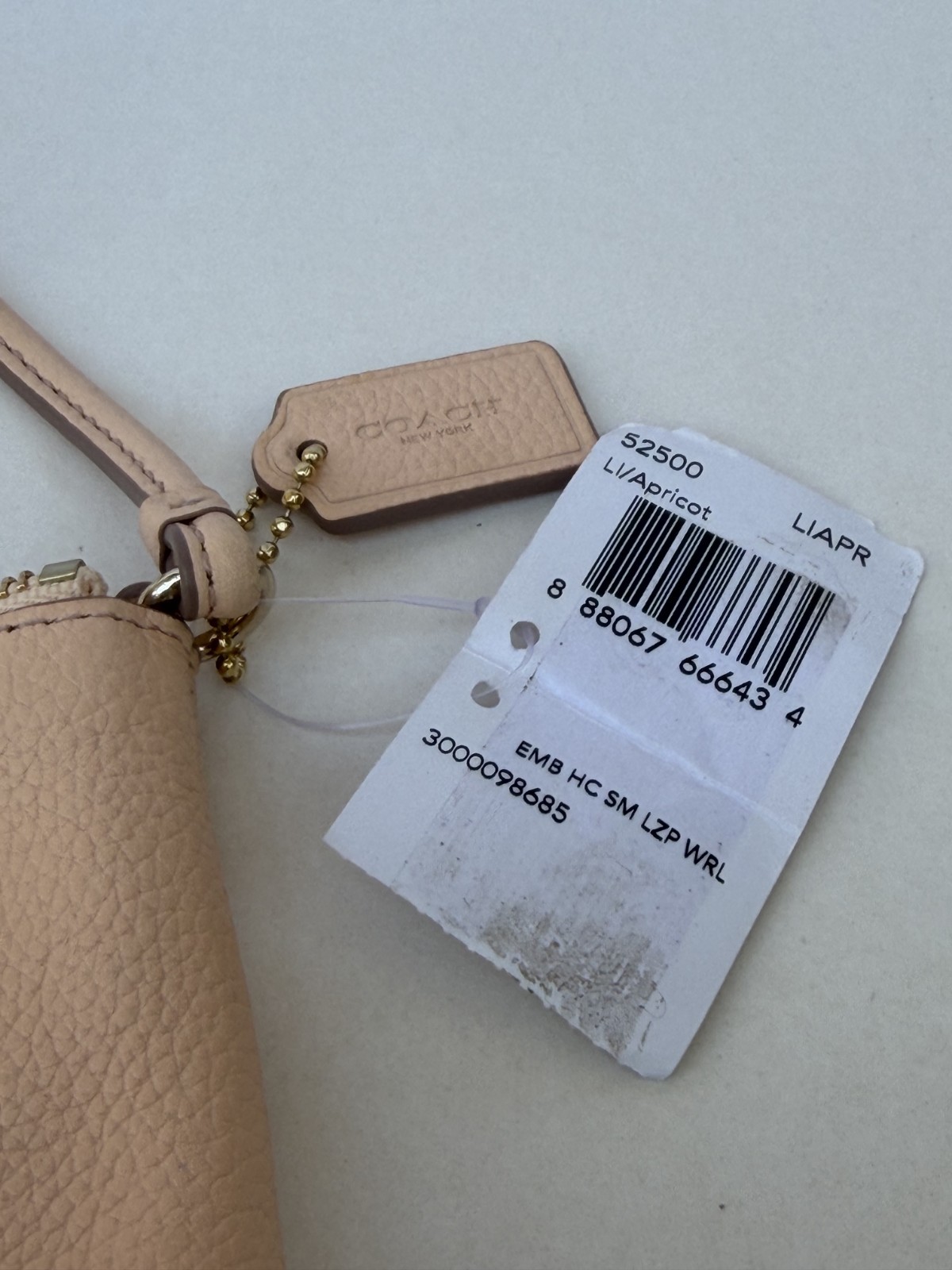 NWT Apricot Coach Embossed Horse & Carriage Wristlet 52500 – LIAPR