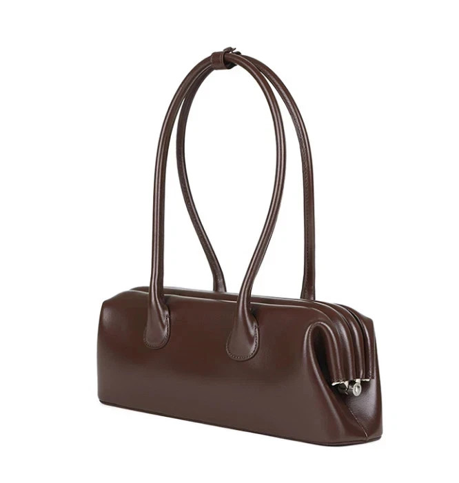 NEW OSOI Boat Wide Mini Women’s Shoulder Bag Choco Brown Authentic FAST&SAFE