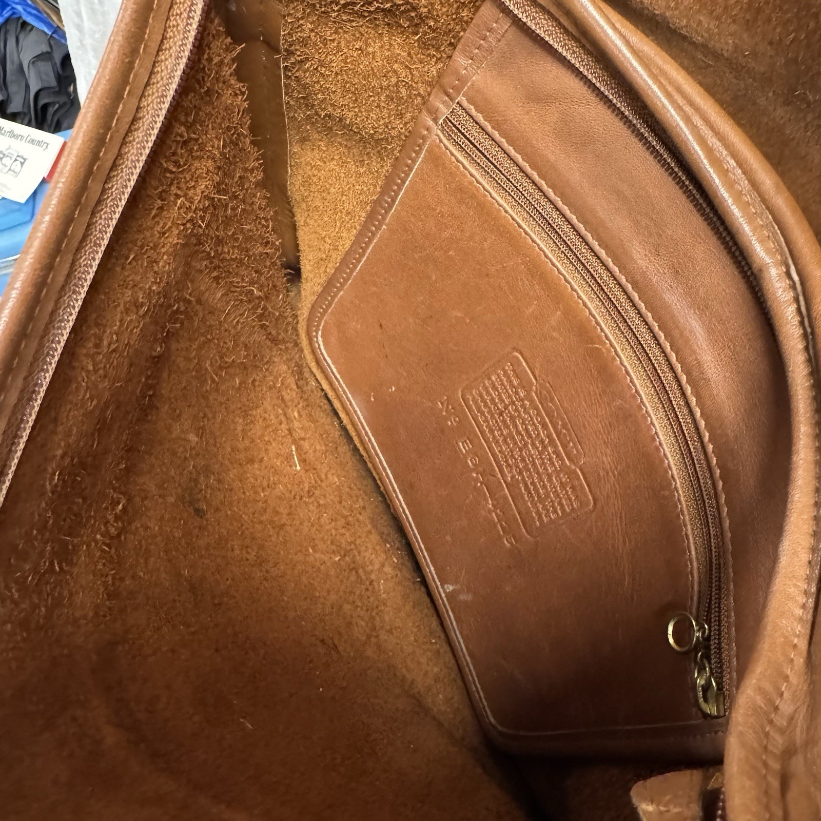 Coach Vintage Whiskey Tan Leather Whitney Shoulder Bag Flap British 4115