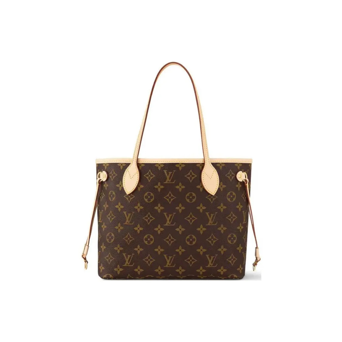 LOUIS VUITTON Neverfull PM Old Flower Coated Tote Bag 11.4×4.7×8.2 in