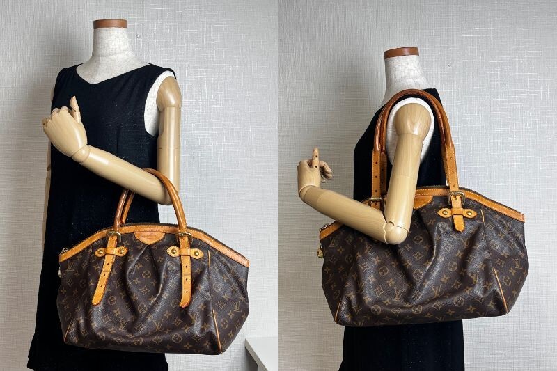 Louis Vuitton Monogram Tivoli GM Shoulder Bag Brown M40144 Auth Used